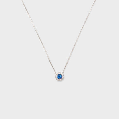 Gemstone Halo Pendant
