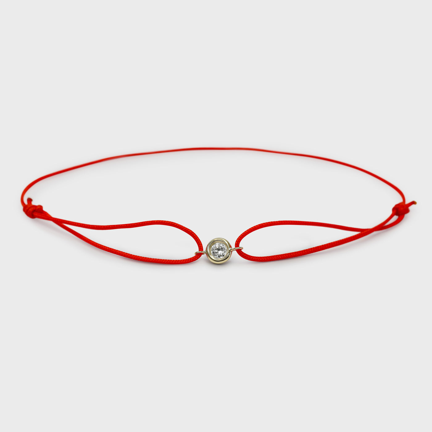 Bezel Set Cord Bracelet