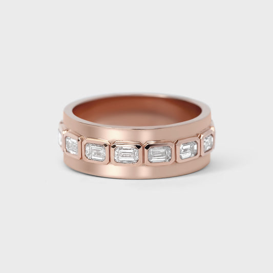 Isle Emerald Cut Diamond Band