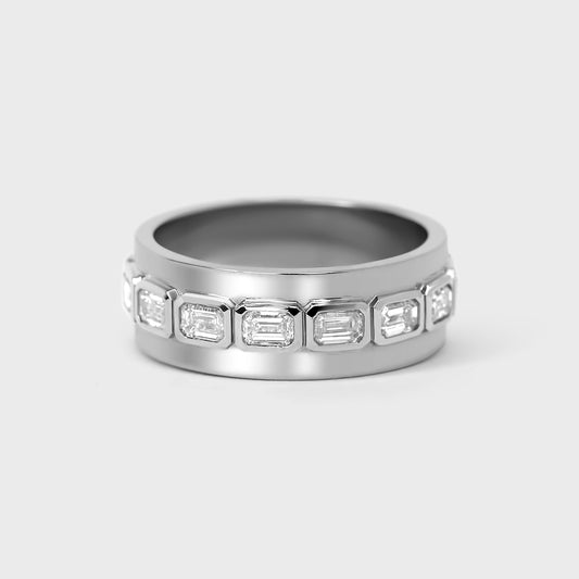 Isle Emerald Cut Diamond Band