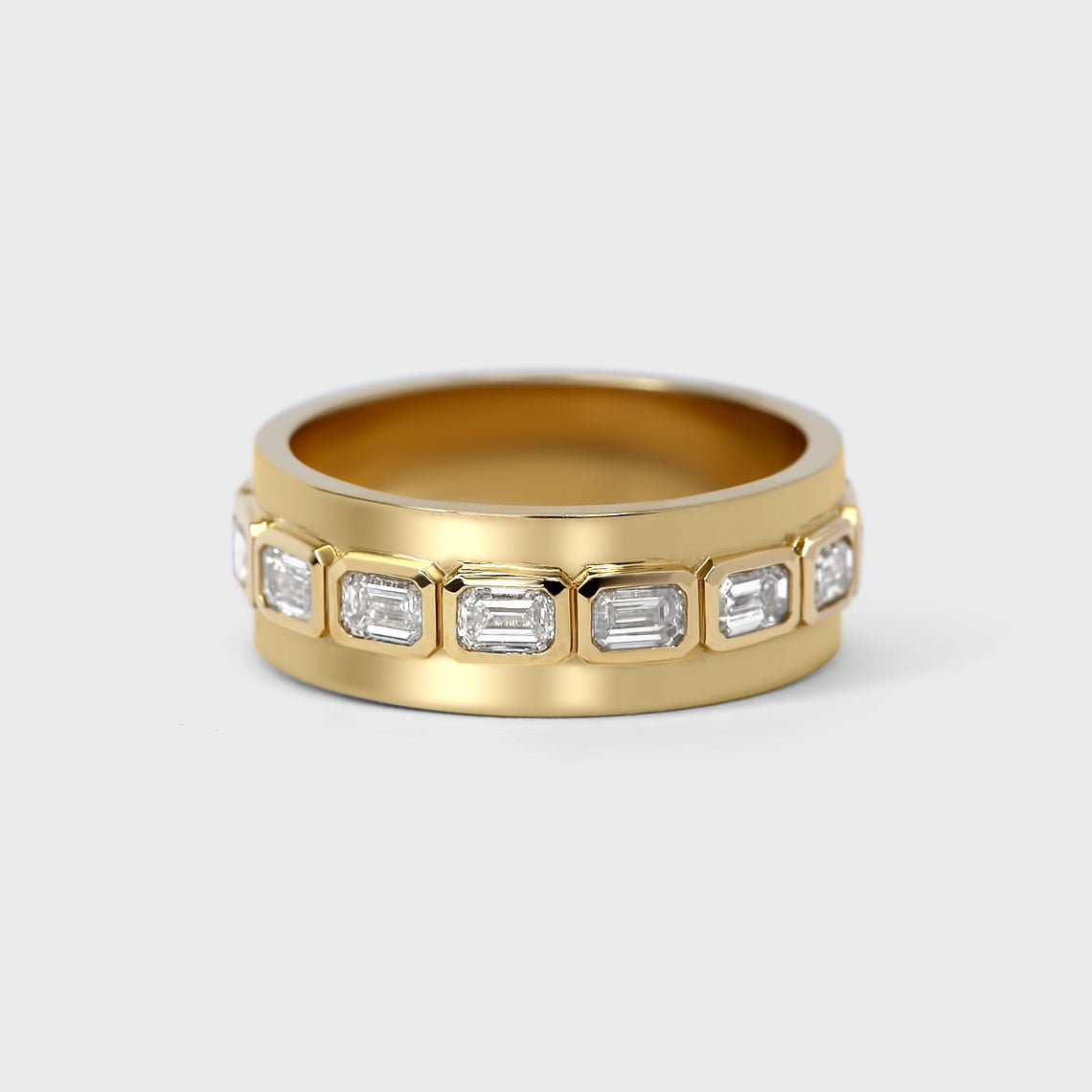 Isle Emerald Cut Diamond Band