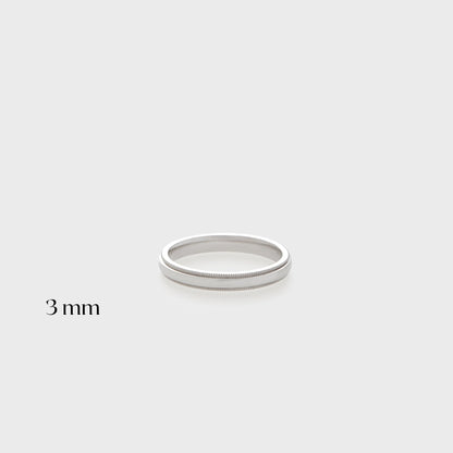 Comfort Fit Milgrain Band