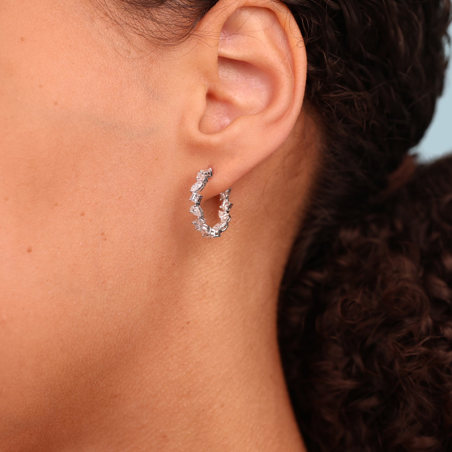 Mixed Fancy Shape Diamond Hoops