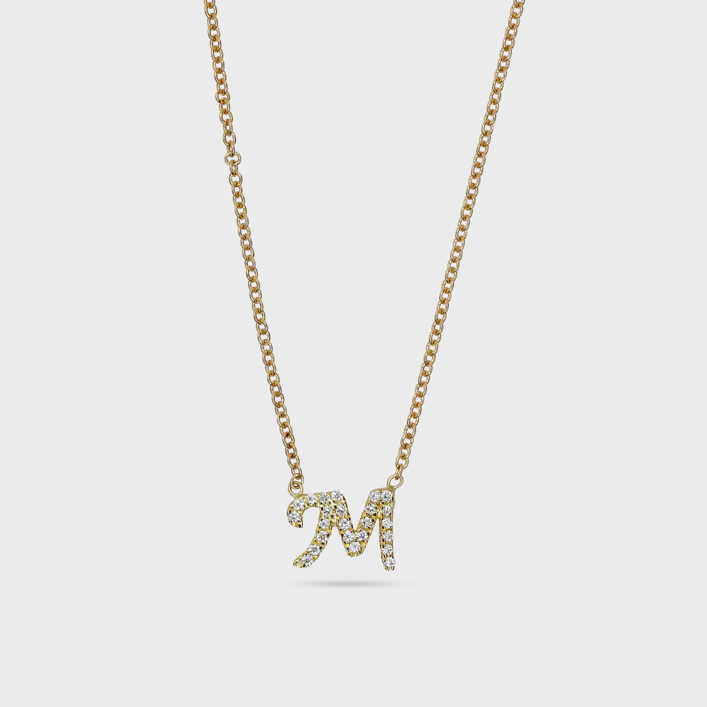 Signature Initial Pave Pendant