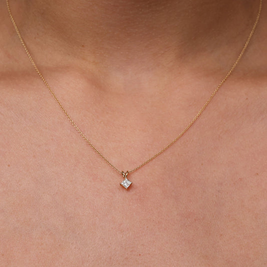 Princess Cut Diamond Pendant