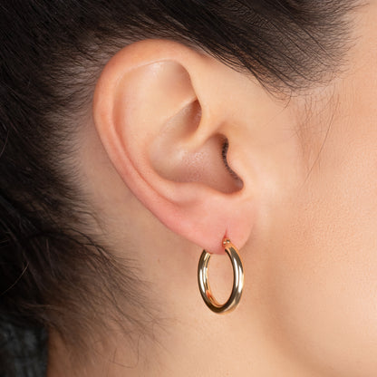 Thick Gold Hoops