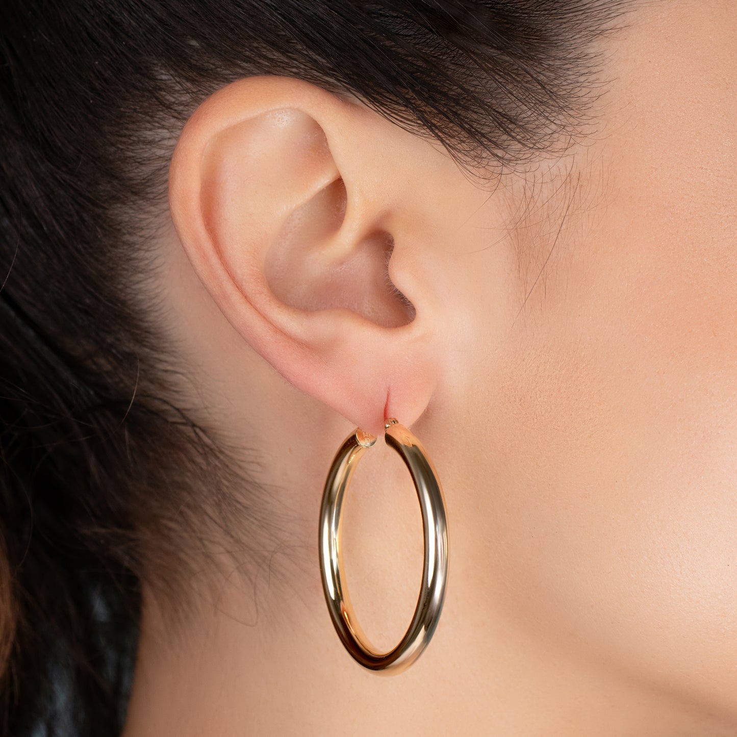Thick Gold Hoops
