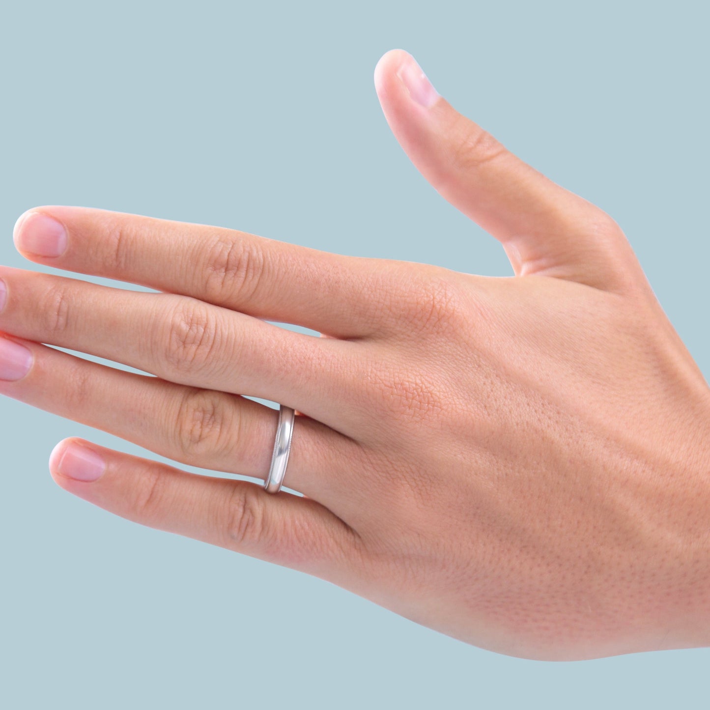 Comfort Fit Milgrain Band