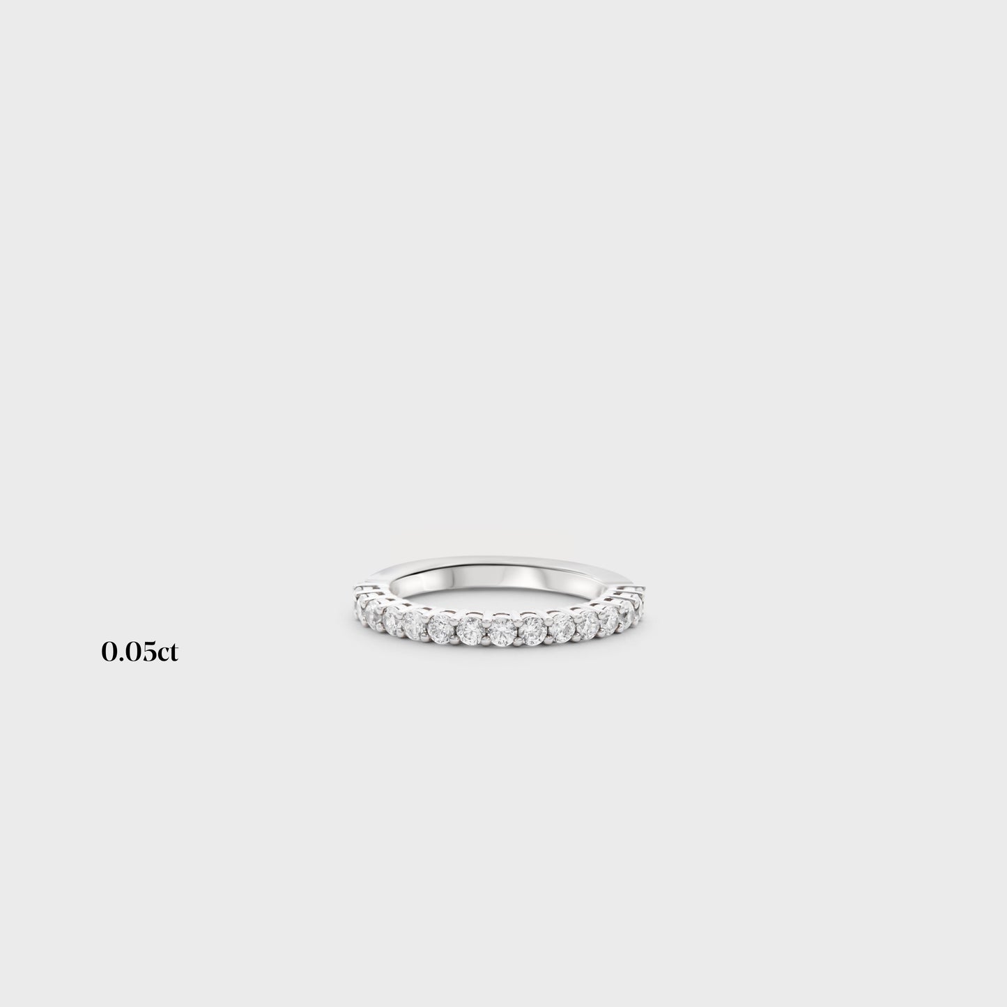 Half band | 14k white | 0.05ct , Half band | 18k white | 0.05ct , Half band | platinum | 0.05ct