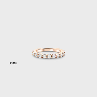 Half band | 14k rose | 0.10ct , Half band | 18k rose | 0.10ct