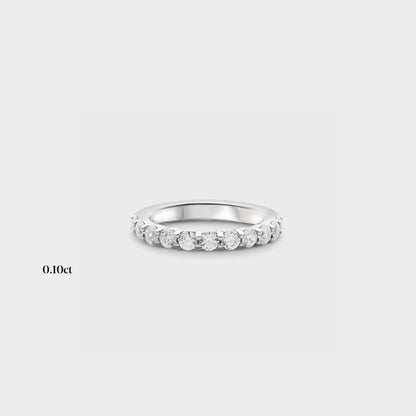 Half band | 14k white | 0.10ct , Half band | 18k white | 0.10ct , Half band | platinum | 0.10ct