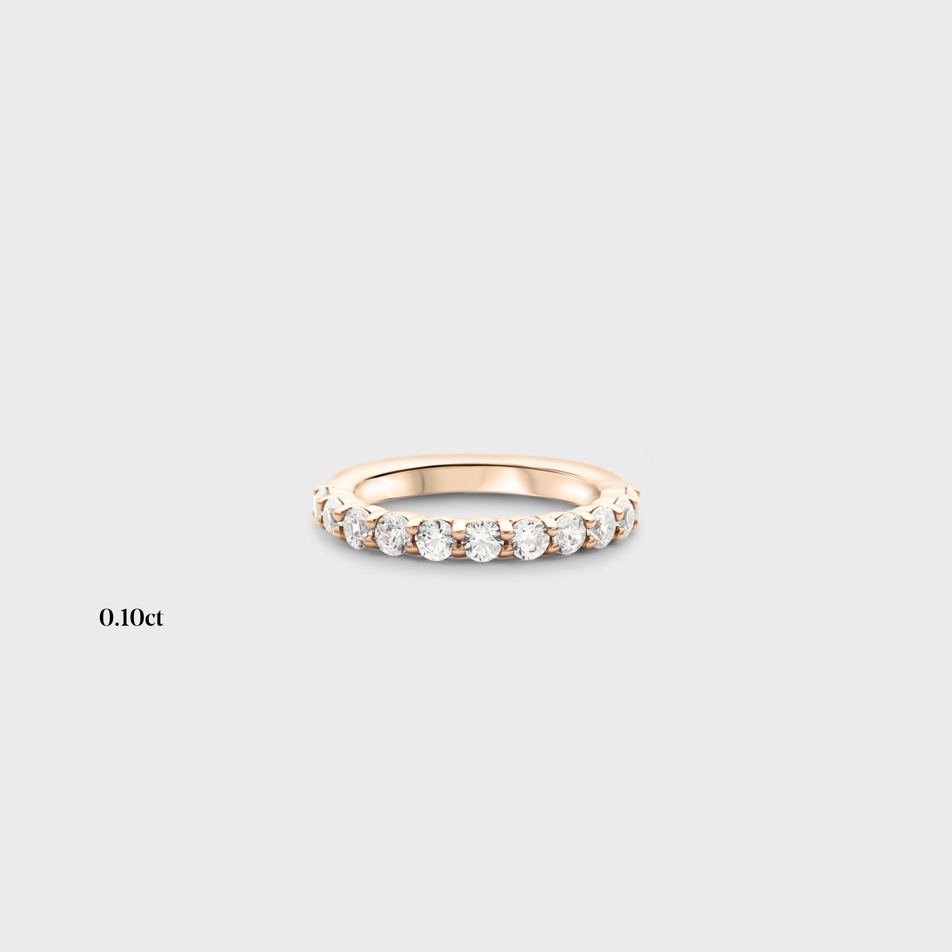 Half band | 14k yellow | 0.10ct , Half band | 18k yellow | 0.10ct