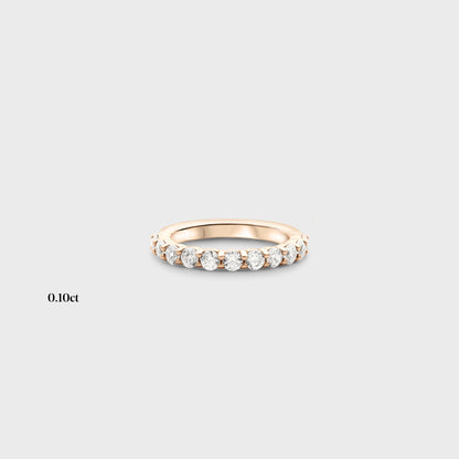 Half band | 14k yellow | 0.10ct , Half band | 18k yellow | 0.10ct