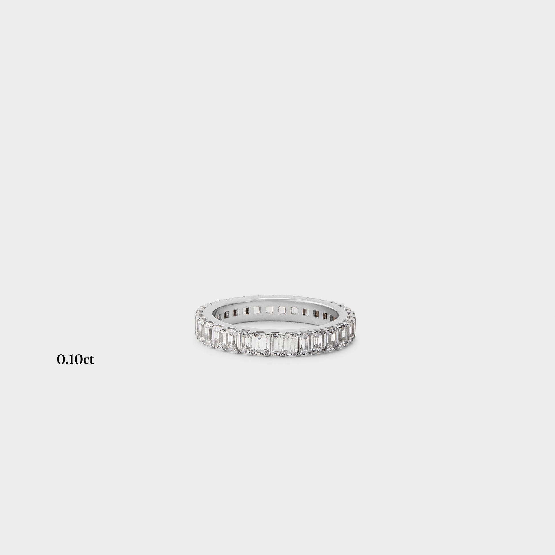 Full band | 14k white | 0.10 ct , Full band | 18k white | 0.10 ct , Full band | platinum | 0.10 ct