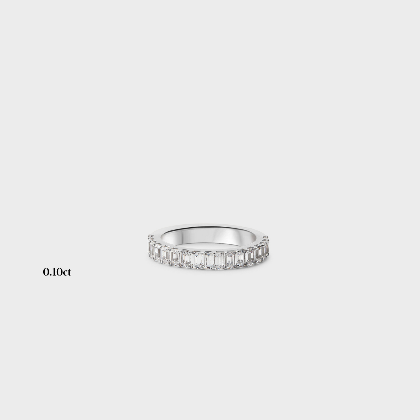 Half band | 14k white | 0.10 ct , Half band | 18k white | 0.10 ct , Half band | platinum | 0.10 ct