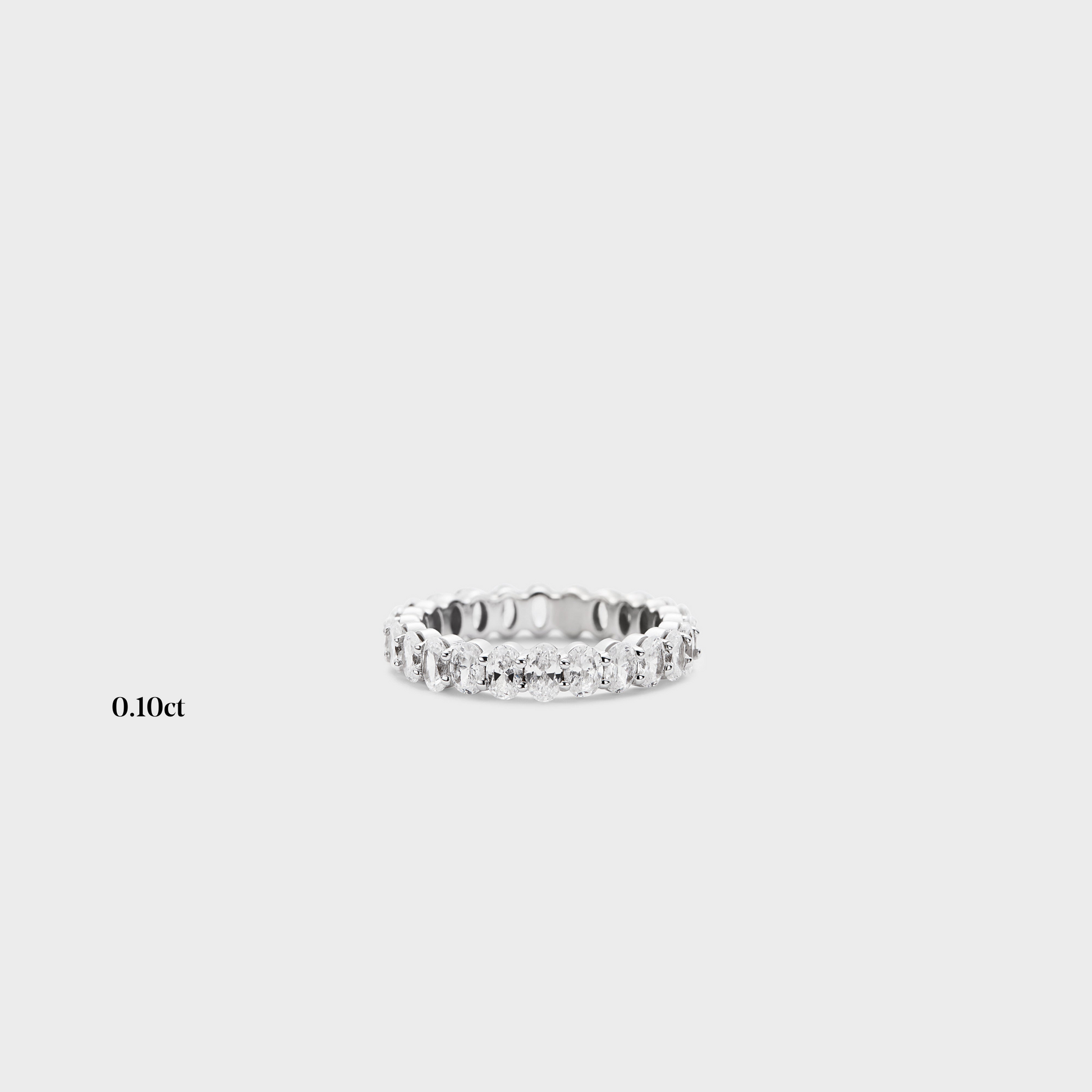 Full band | 14k white | 0.10 ct , Full band | 18k white | 0.10 ct , Full band | platinum | 0.10 ct