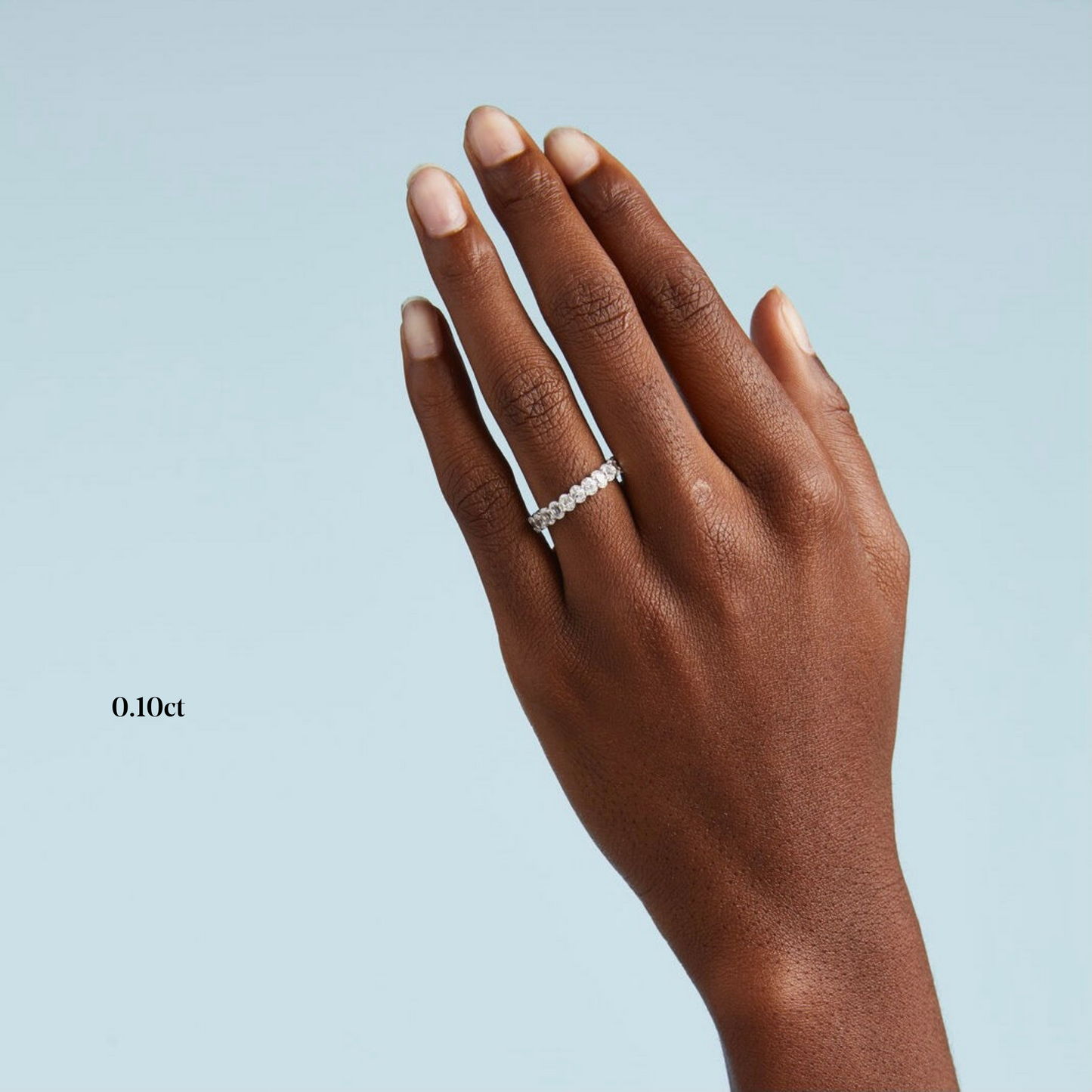 Defined Oval Diamond Band