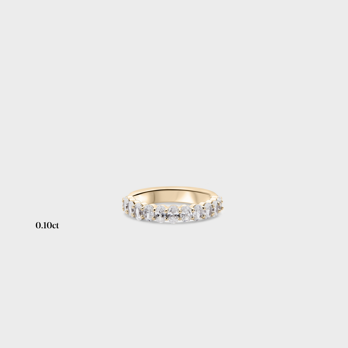 Half band | 14k yellow | 0.10 ct , Half band | 18k yellow | 0.10 ct