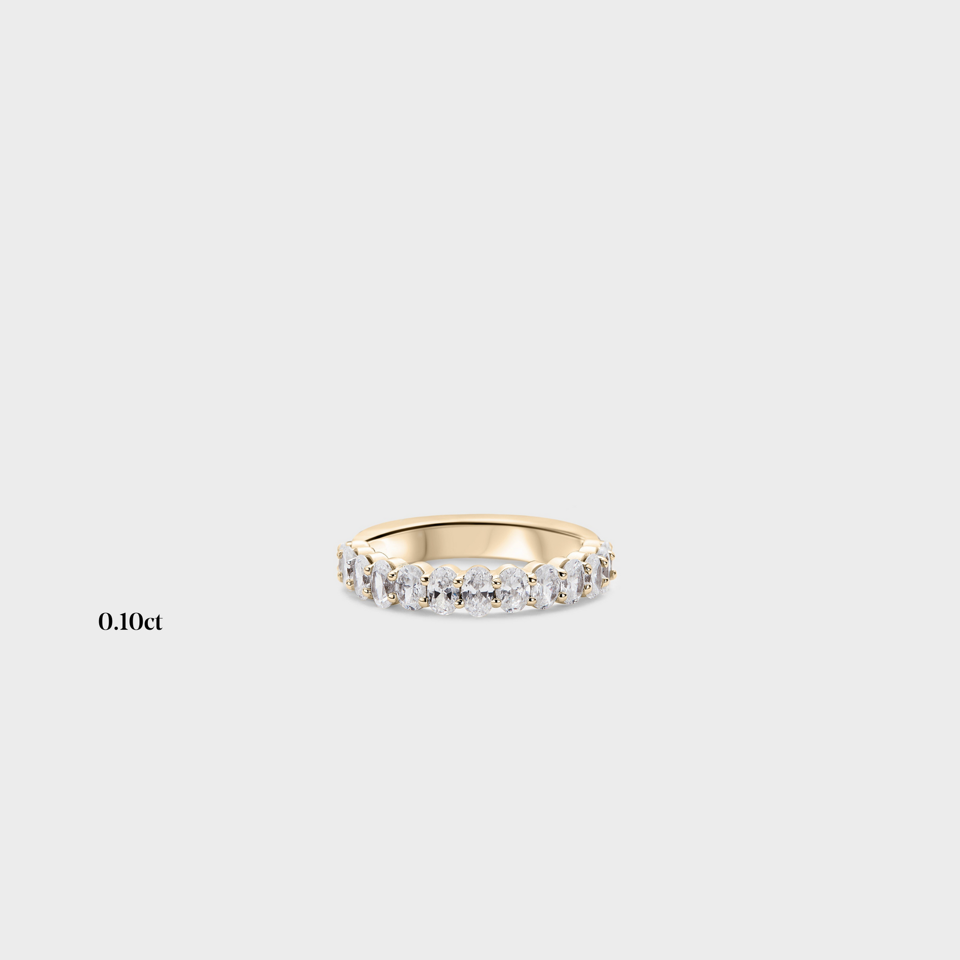 Half band | 14k yellow | 0.10 ct , Half band | 18k yellow | 0.10 ct