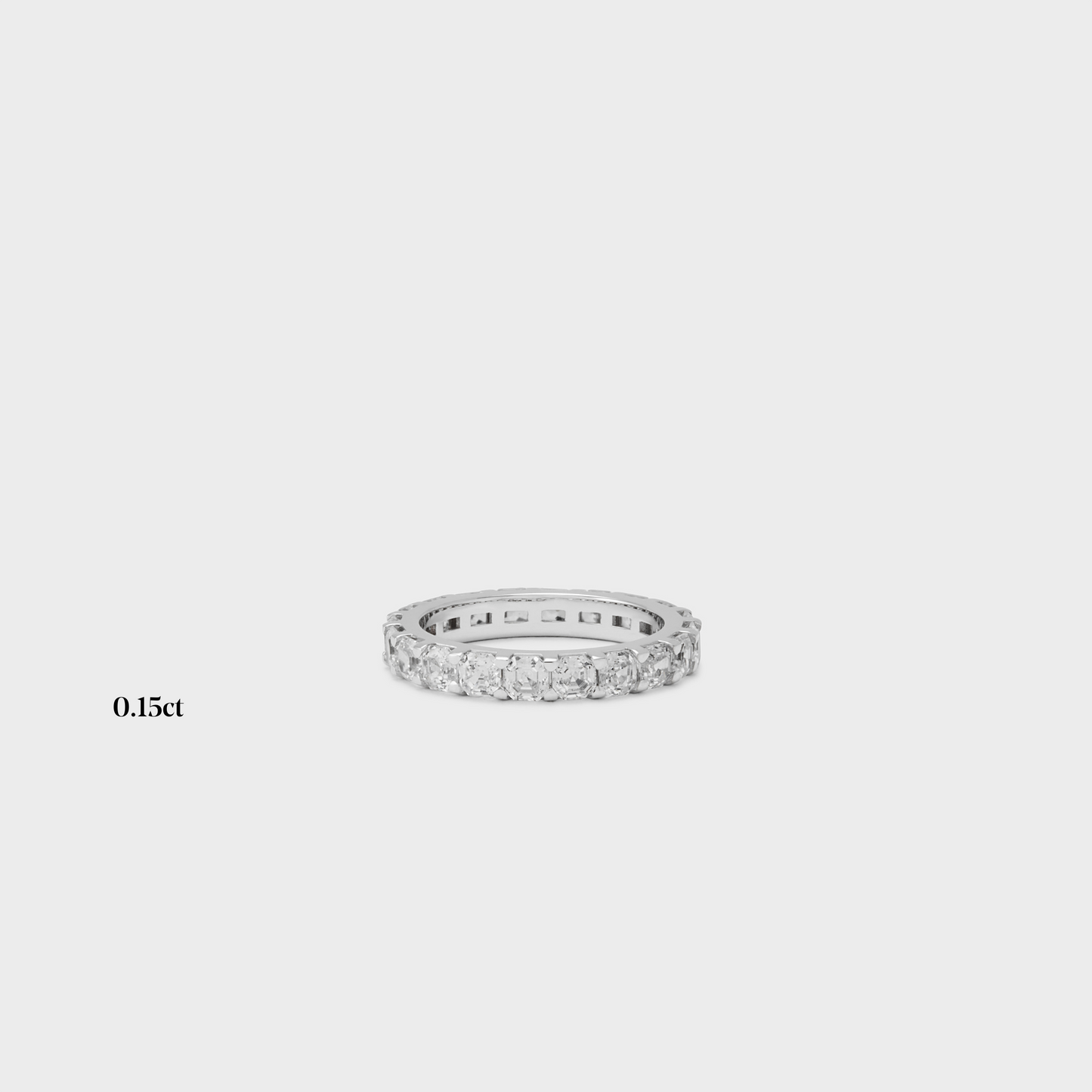 Full band | 14k white | 0.15ct , Full band | 18k white | 0.15 ct , Full band | platinum | 0.15 ct