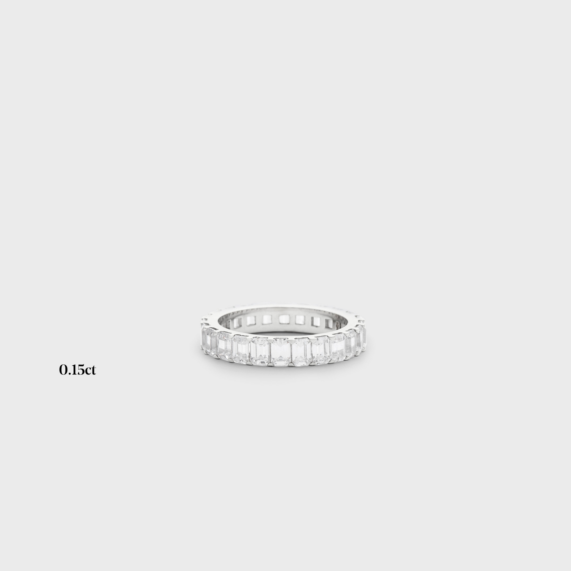 Full band | 14k white | 0.15 ct , Full band | 18k white | 0.15 ct , Full band | platinum | 0.15 ct