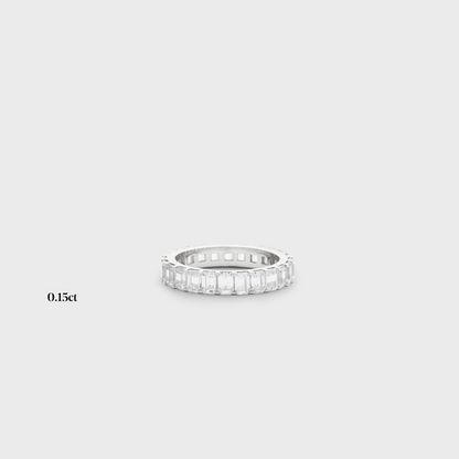 Full band | 14k white | 0.15 ct , Full band | 18k white | 0.15 ct , Full band | platinum | 0.15 ct