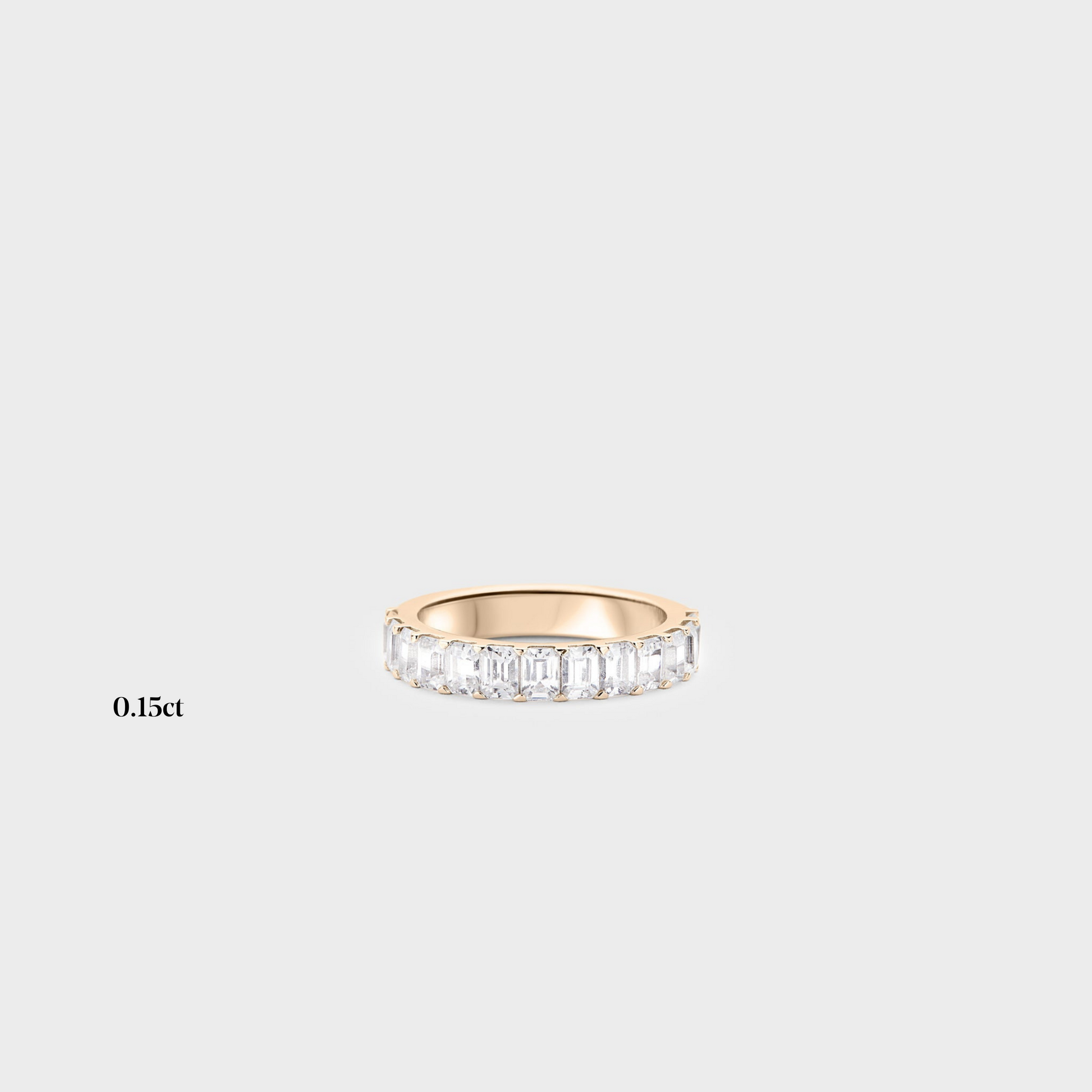 Half band | 14k yellow | 0.15 ct , Half band | 18k yellow | 0.15 ct