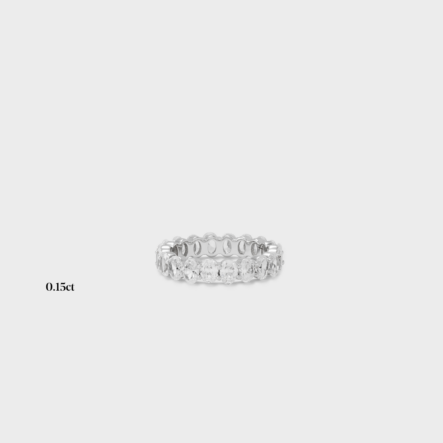 Full band | 14k white | 0.15 ct , Full band | 18k white | 0.15 ct , Full band | platinum | 0.15 ct