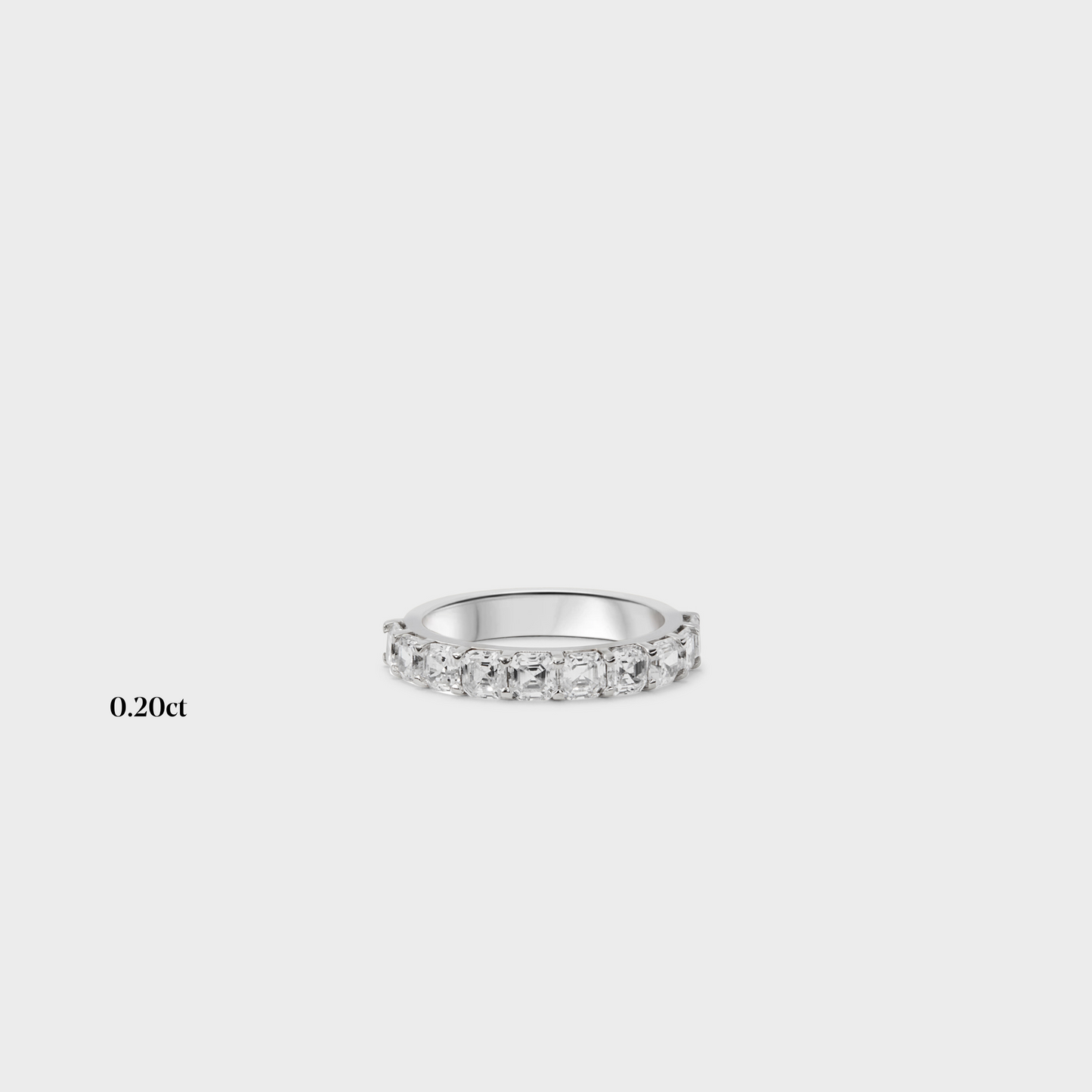 Half band | 14k white | 0.20 ct , Half band | 18k white | 0.20 ct , Half band | platinum | 0.20 ct