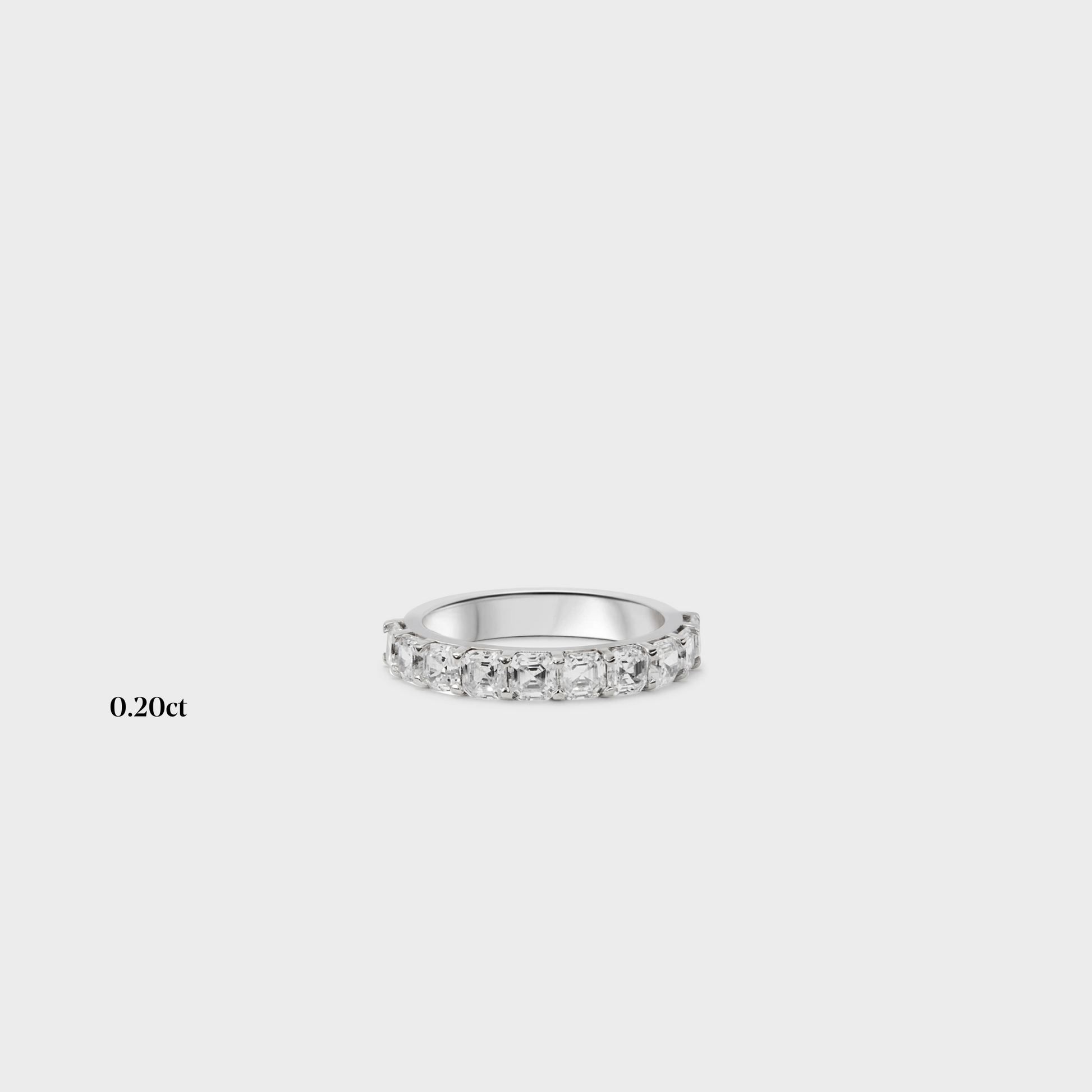 Half band | 14k white | 0.20 ct , Half band | 18k white | 0.20 ct , Half band | platinum | 0.20 ct