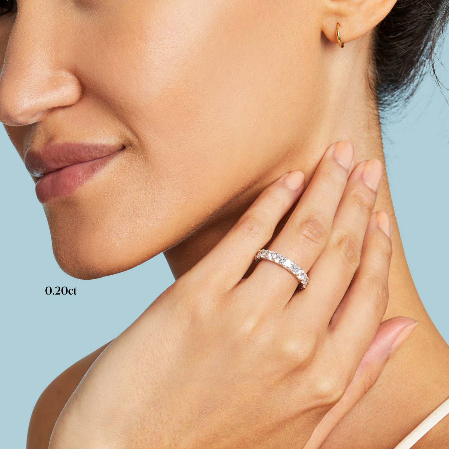 Low Luxe Asscher Cut Band