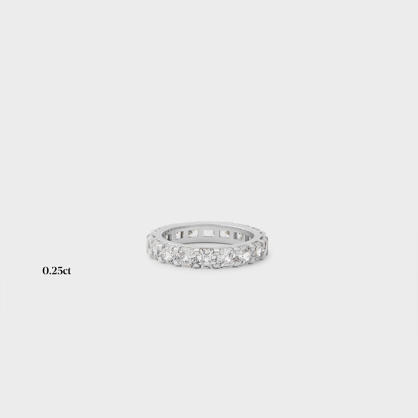 Full band | 14k white | 0.25 ct , Full band | 18k white | 0.25 ct , Full band | platinum | 0.25 ct