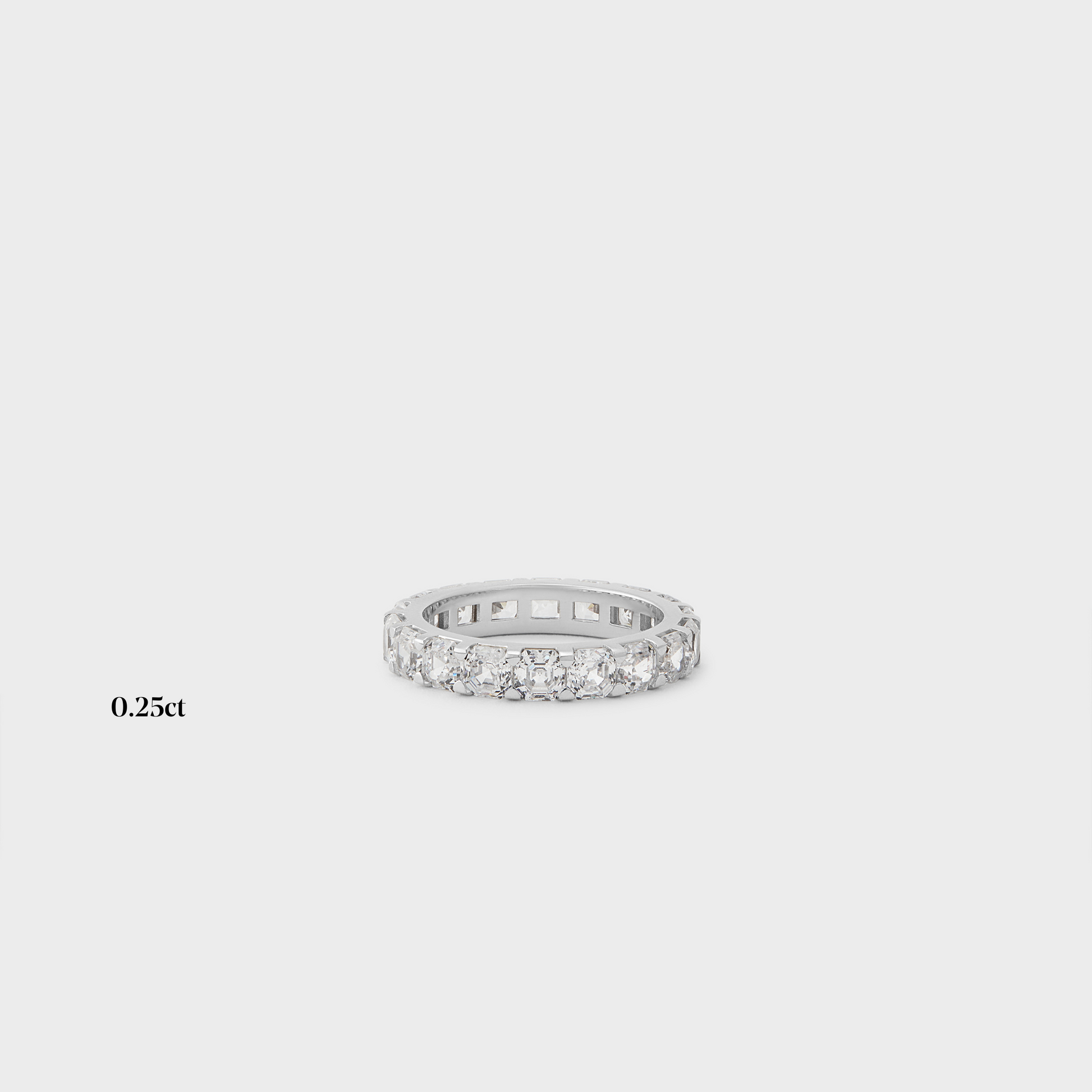 Full band | 14k white | 0.25 ct , Full band | 18k white | 0.25 ct , Full band | platinum | 0.25 ct
