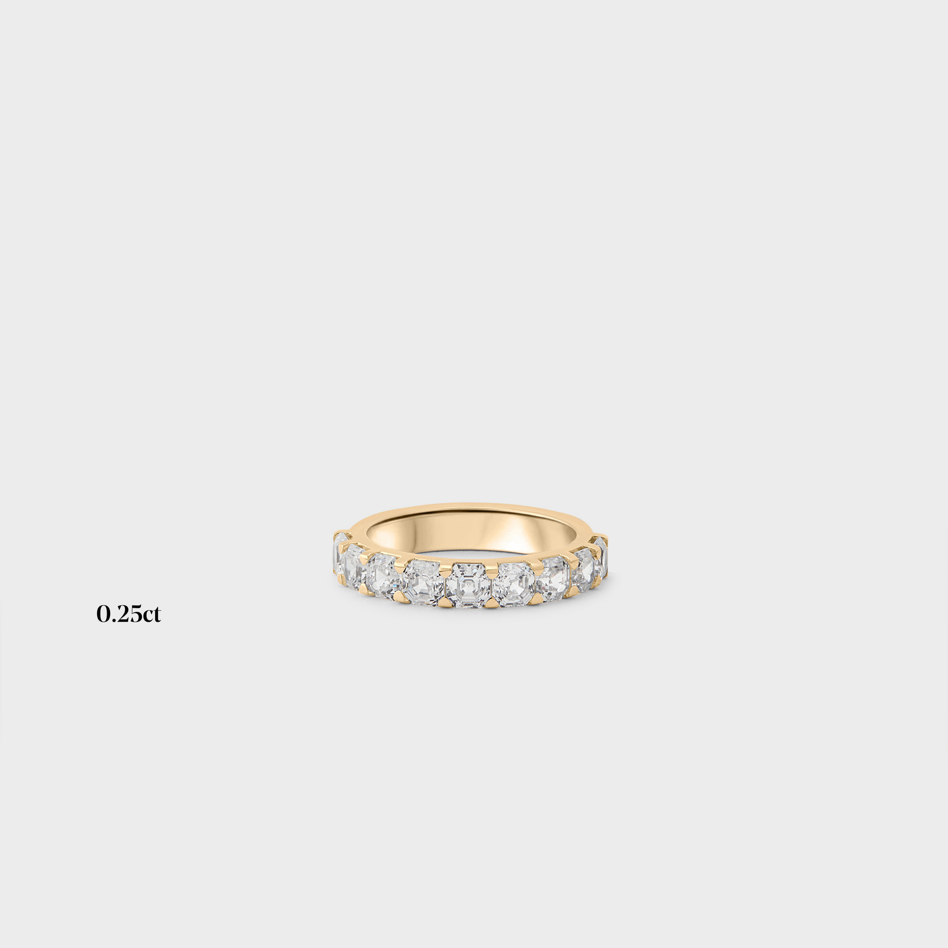 Half band | 14k yellow | 0.25 ct , Half band | 18k yellow | 0.25 ct