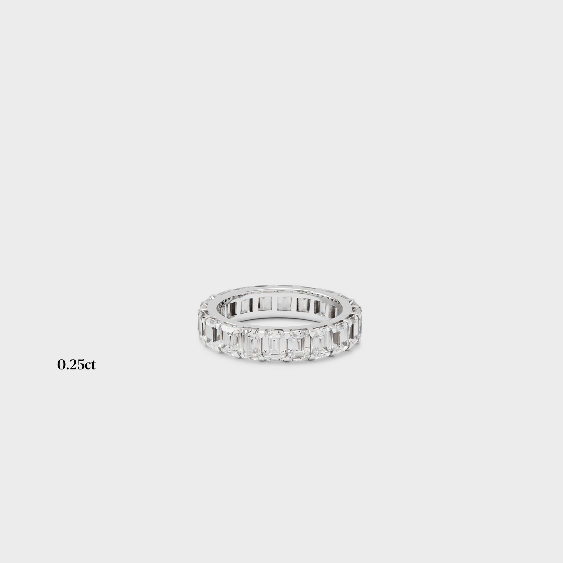 Full band | 14k white | 0.25 ct , Full band | 18k white | 0.25 ct , Full band | platinum | 0.25 ct