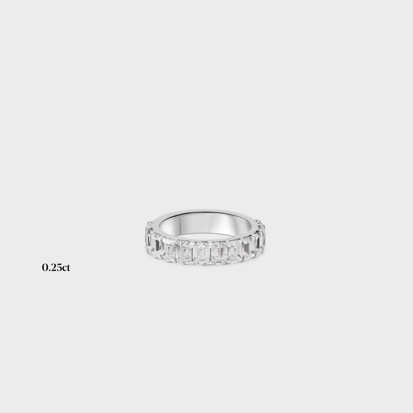 Half band | 14k white | 0.25 ct , Half band | 18k white | 0.25 ct , Half band | platinum | 0.25 ct