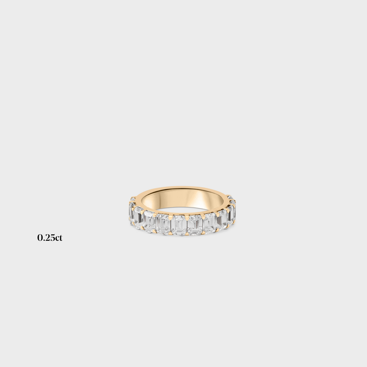 Half band | 14k yellow | 0.25 ct , Half band | 18k yellow | 0.25 ct