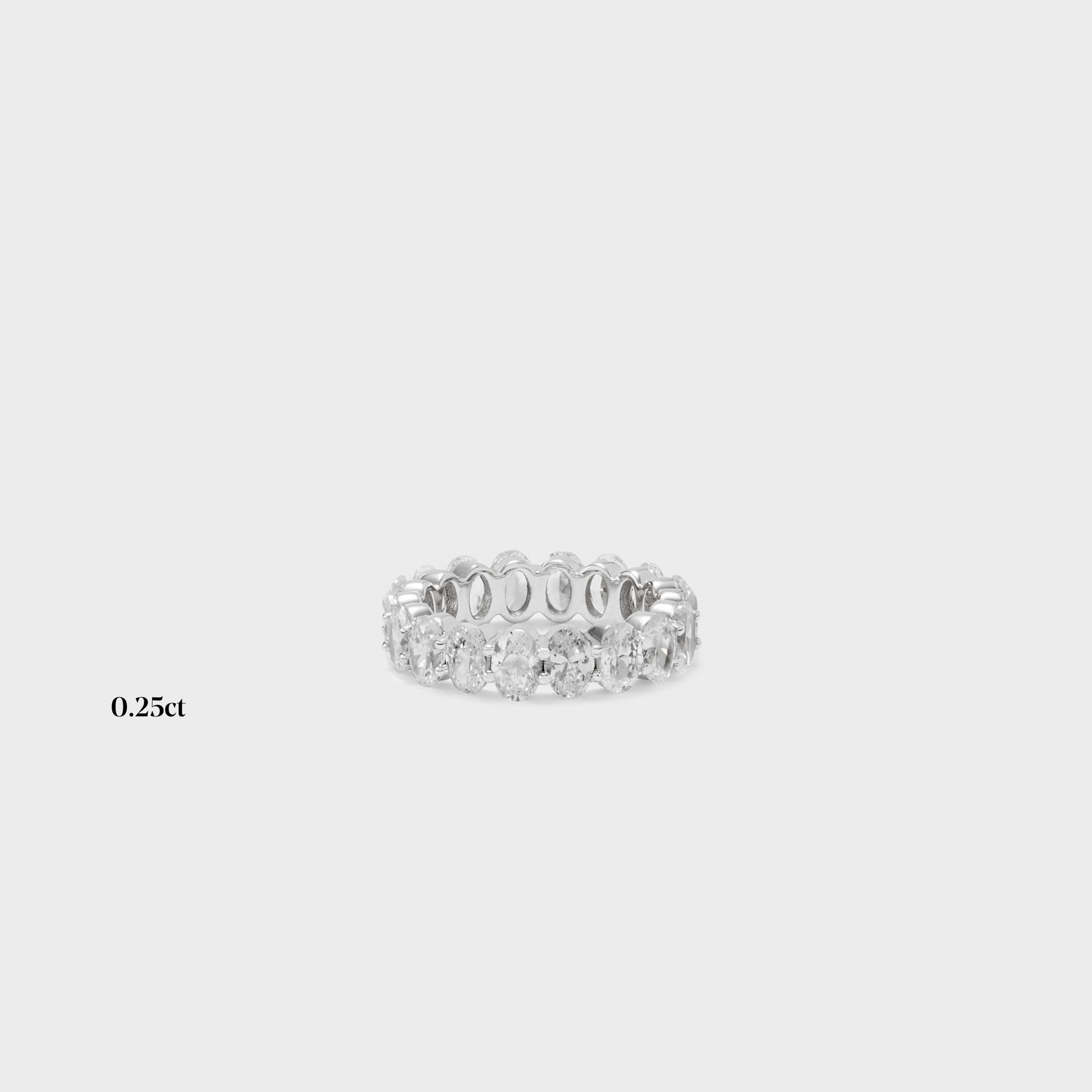 Full band | 14k white | 0.25 ct , Full band | 18k white | 0.25 ct , Full band | platinum | 0.25 ct