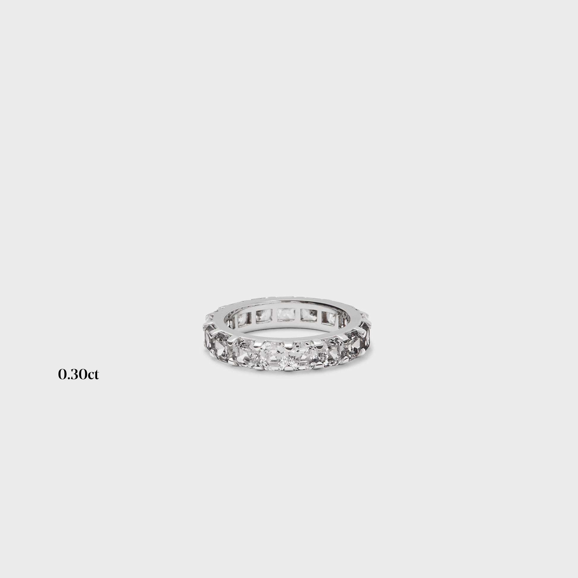 Full band | 14k white | 0.30 ct , Full band | 18k white | 0.30 ct , Full band | platinum | 0.30 ct