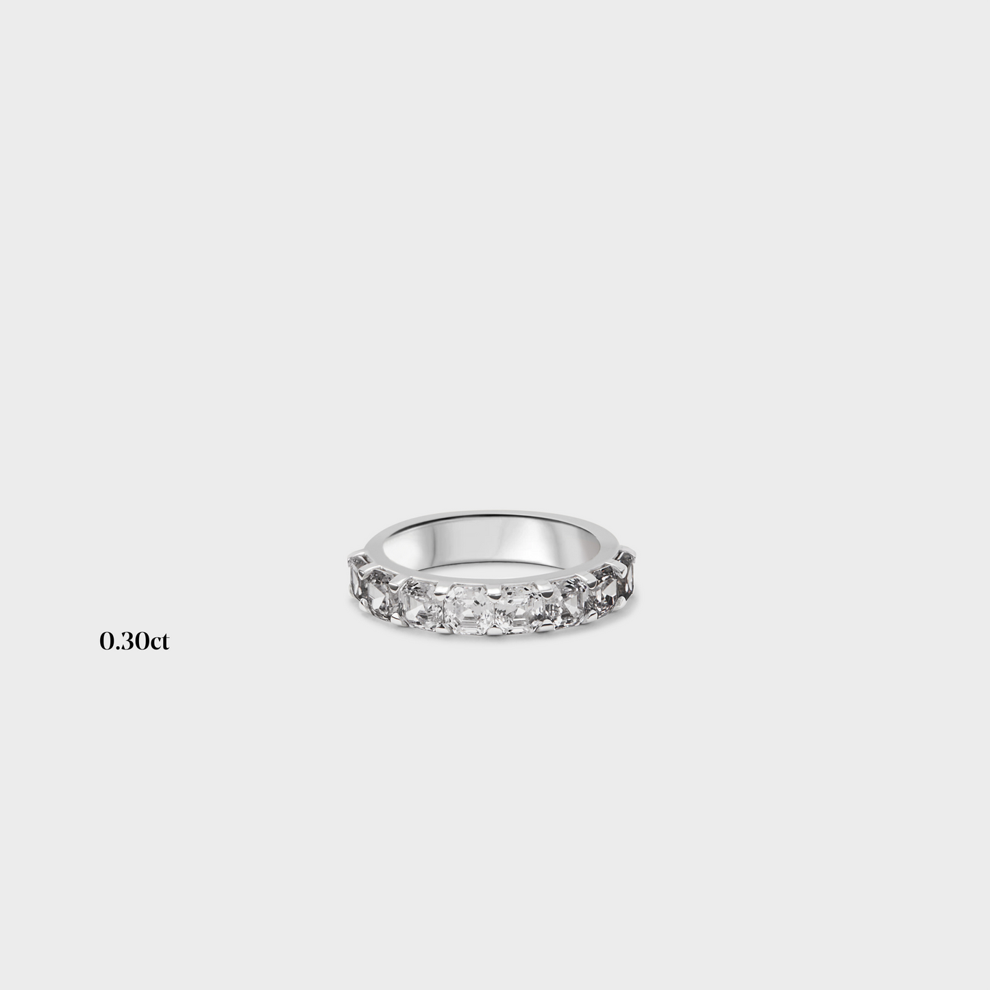 Half band | 14k white | 0.30 ct , Half band | 18k white | 0.30 ct , Half band | platinum | 0.30 ct