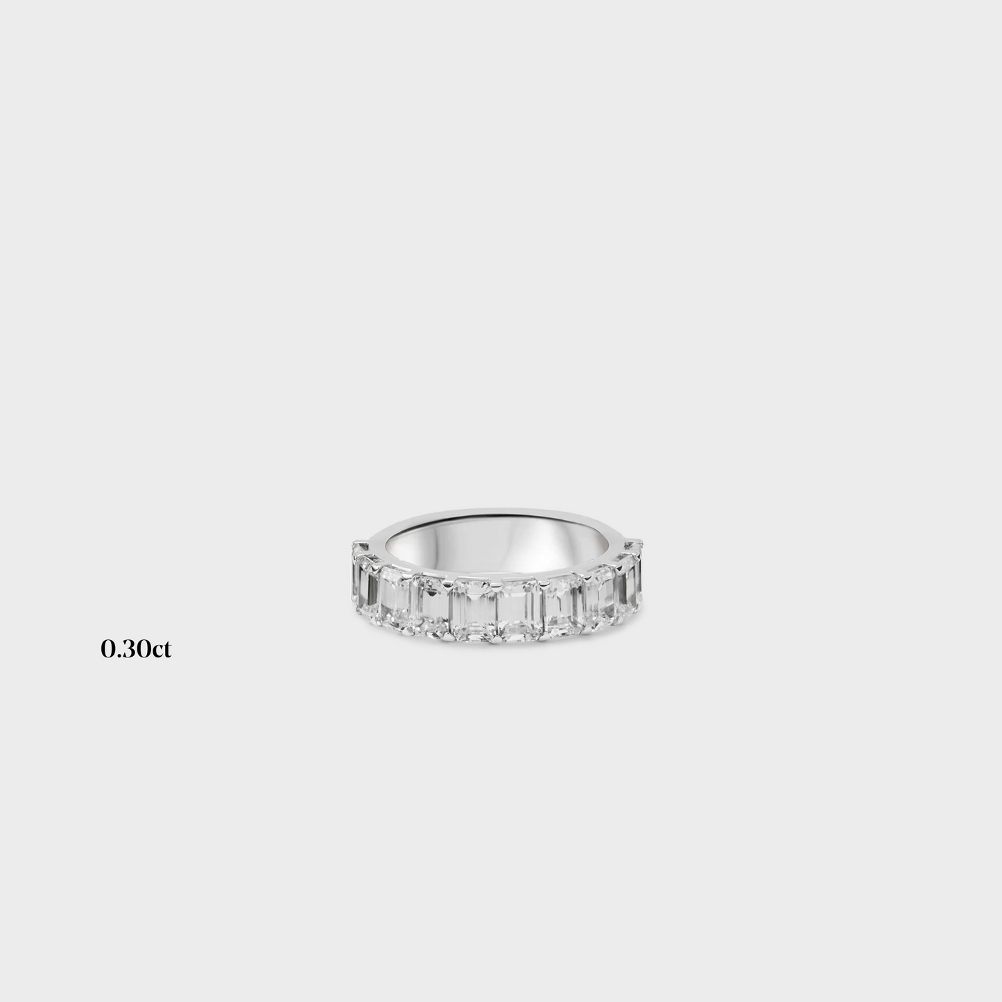 Half band | 14k white | 0.30 ct , Half band | 18k white | 0.30 ct , Half band | platinum | 0.30 ct