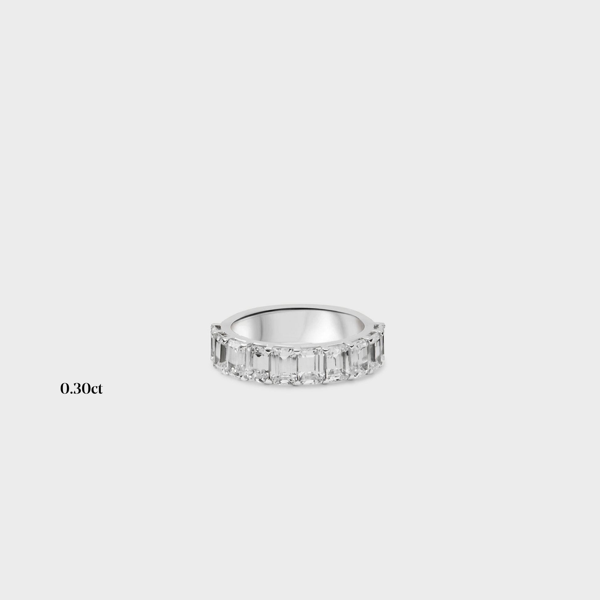 Half band | 14k white | 0.30 ct , Half band | 18k white | 0.30 ct , Half band | platinum | 0.30 ct
