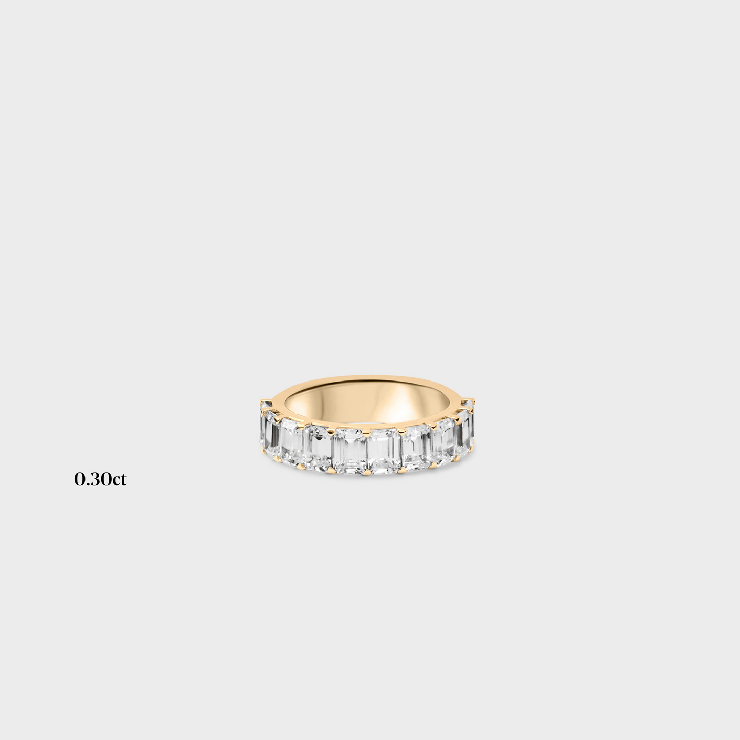 Half band | 14k yellow | 0.30 ct , Half band | 18k yellow | 0.30 ct
