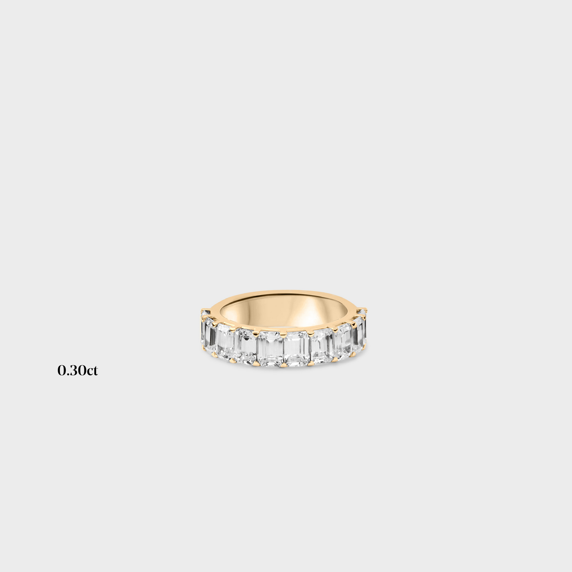 Half band | 14k yellow | 0.30 ct , Half band | 18k yellow | 0.30 ct