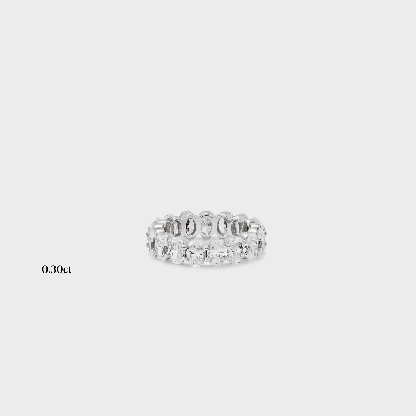 Full band | 14k white | 0.30 ct , Full band | 18k white | 0.30 ct , Full band | platinum | 0.30 ct