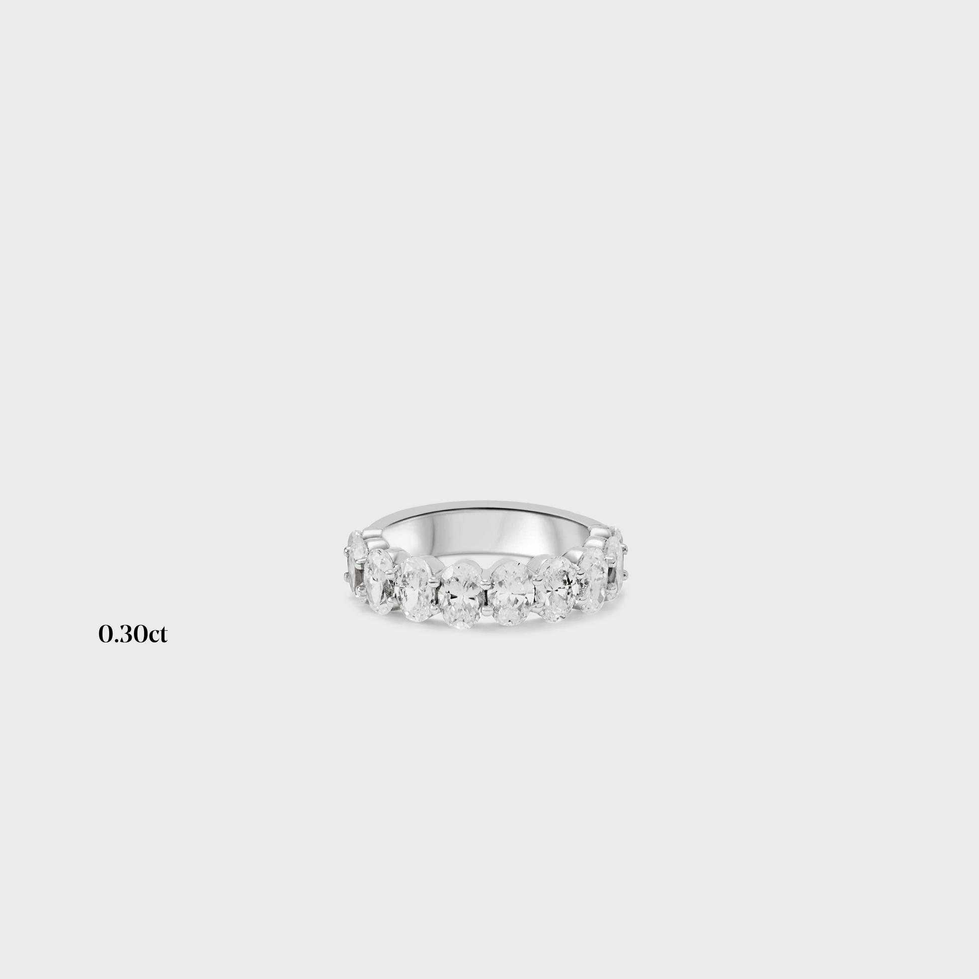 Half band | 14k white | 0.30 ct , Half band | 18k white | 0.30 ct , Half band | platinum | 0.30 ct