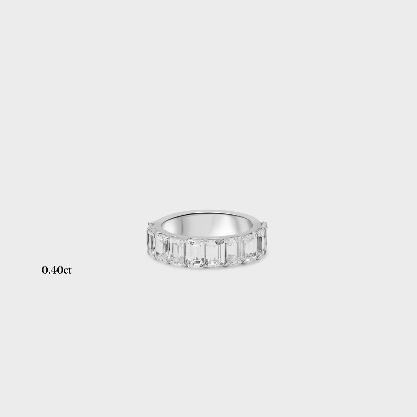 Half band | 14k white | 0.40 ct , Half band | 18k white | 0.40 ct , Half band | platinum | 0.40 ct