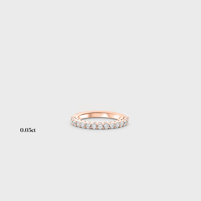 Half band | 14k rose | 0.05ct , Half band | 18k rose | 0.05ct