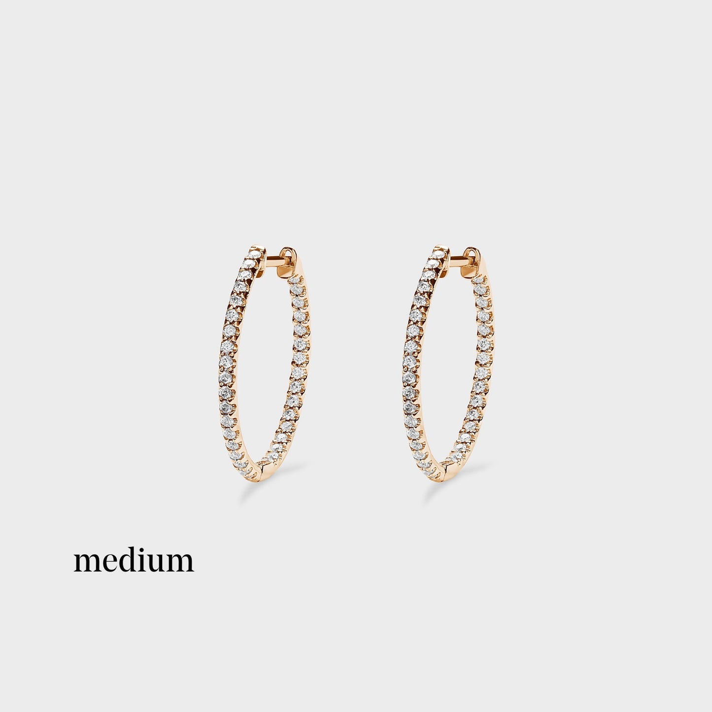 Super Skinny Pave Hoops