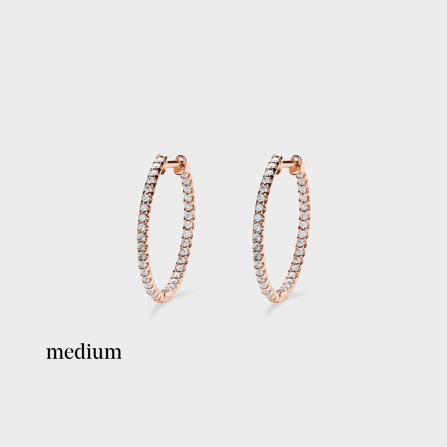 Super Skinny Pave Hoops